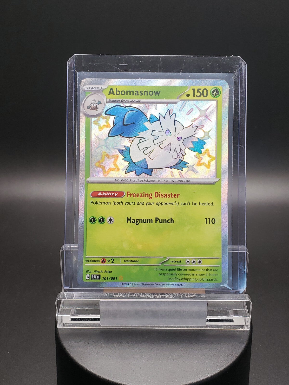 Abomasnow 101/091 - Paldean Fates - Baby Shiny Rare - Pokemon - NM