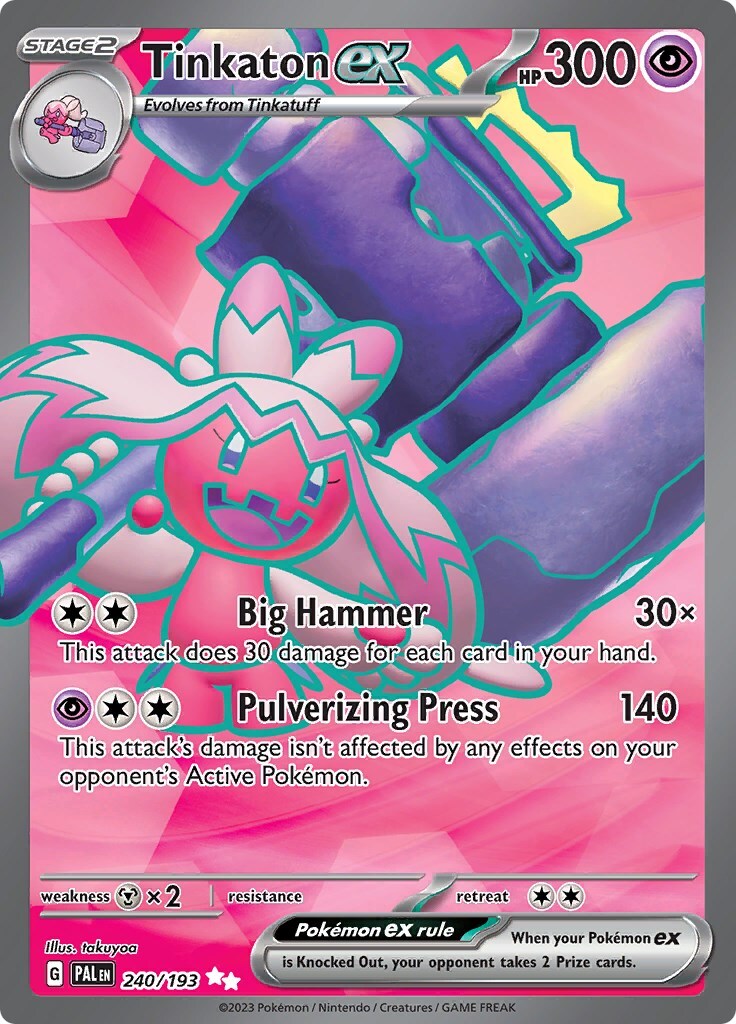 Tinkaton ex 240/193 Sv02: Paldea Evolved Holo