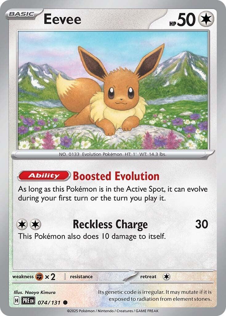 Eevee 074/131 Sv: Prismatic Evolutions Reverse Holo