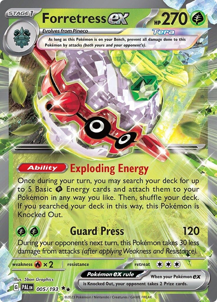 Forretress ex 005/193 Sv02: Paldea Evolved Holo
