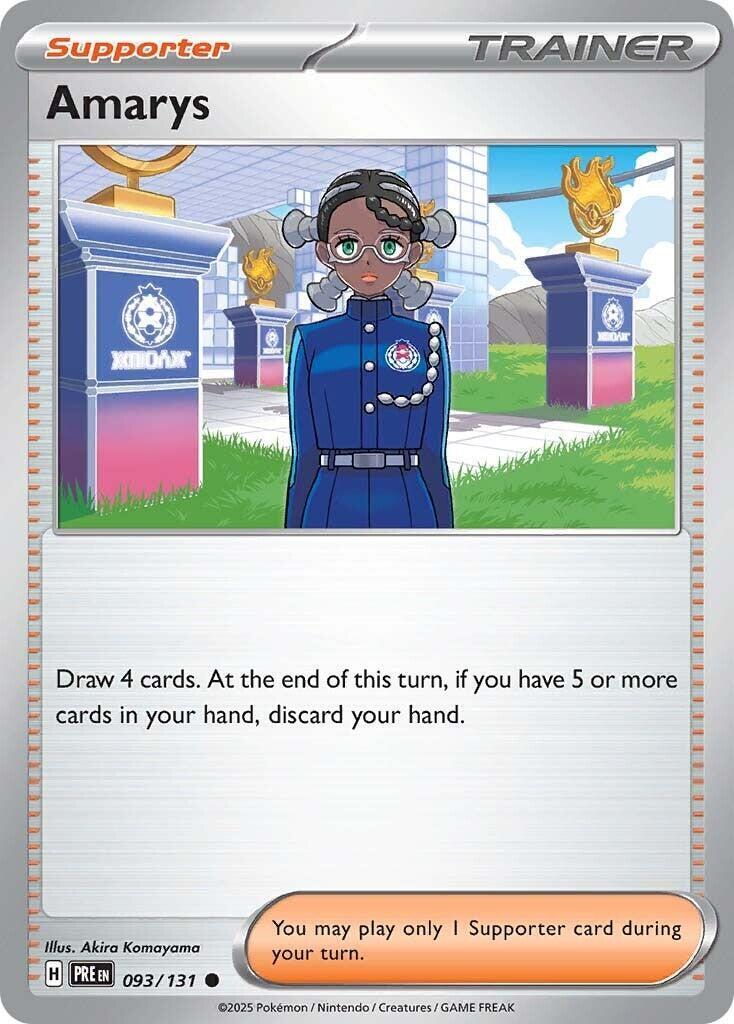 Amarys 093/131 Sv: Prismatic Evolutions Reverse Holo