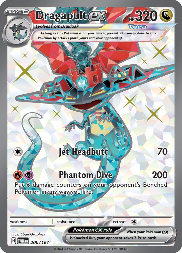 Pokémon TCG Dragapult ex Scarlet & Violet-Twilight Masquerade 200/167 Holo Ultra