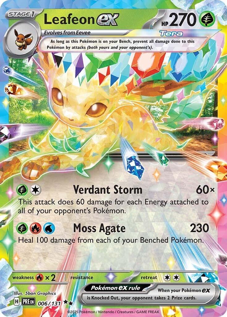 Leafeon ex 006/131 Sv: Prismatic Evolutions Holo