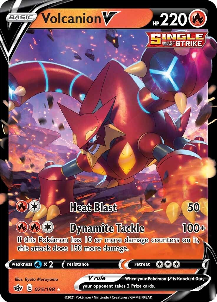 Volcanion V 025/198 Swsh06: Sword & Shield - Chilling Reign Holo