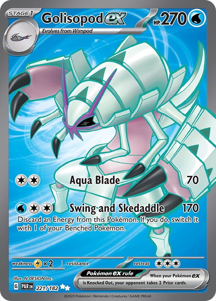 Golisopod ex 221/182 Sv04: Paradox Rift Holo