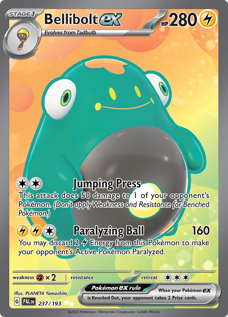Bellibolt ex 237/193 Sv02: Paldea Evolved Holo