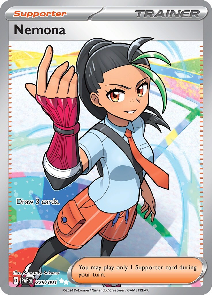 Pokémon TCG Nemona Scarlet & Violet: Paldean Fates 229/091 Holo Ultra Rare