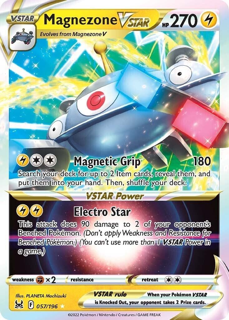 Pokémon TCG Magnezone VSTAR Sword & Shield - Lost Origin 057/196 Holo Ultra Rare