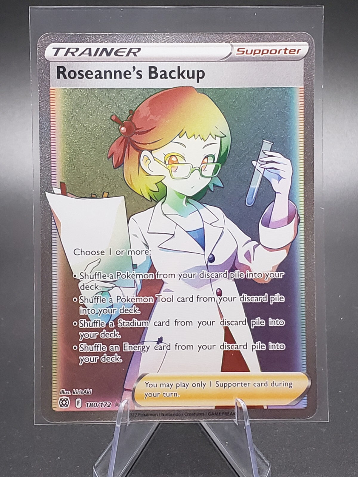 Pokémon TCG Roseannes Backup Brilliant Stars 180/172 Holo Secret Rare