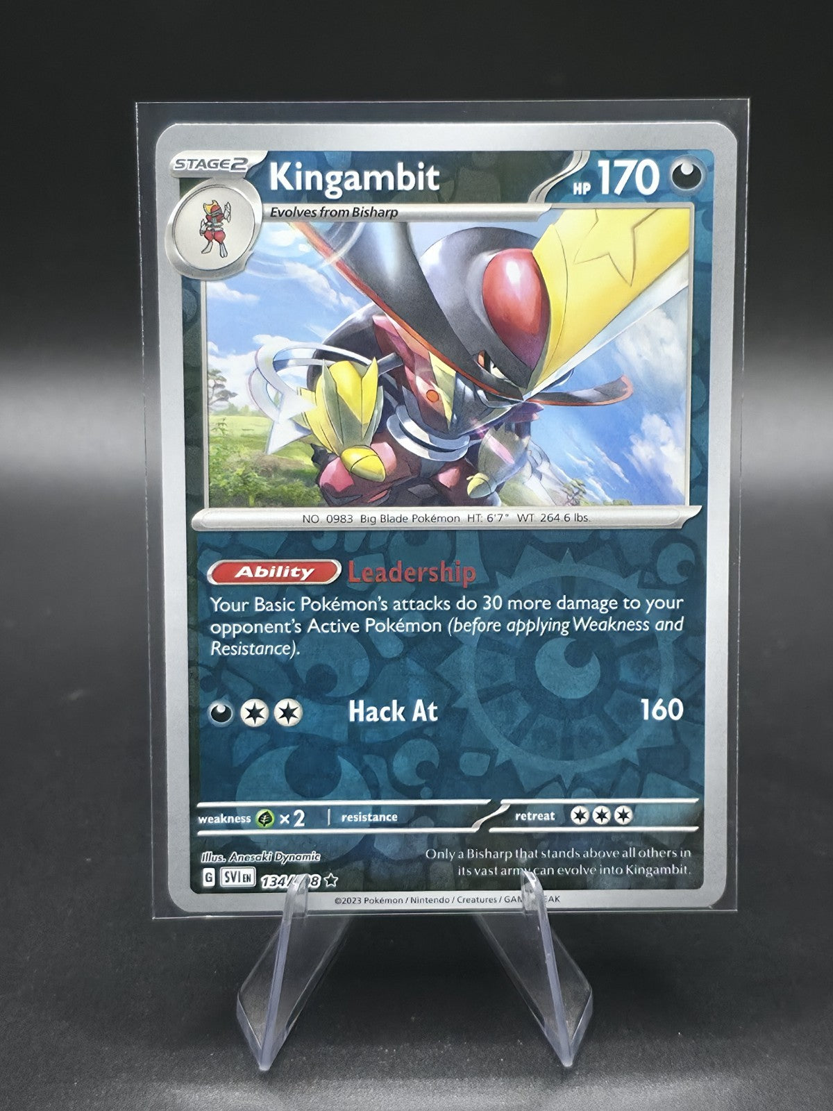 Kingambit 134/198 Sv01: Scarlet & Violet Base Set Reverse Holo