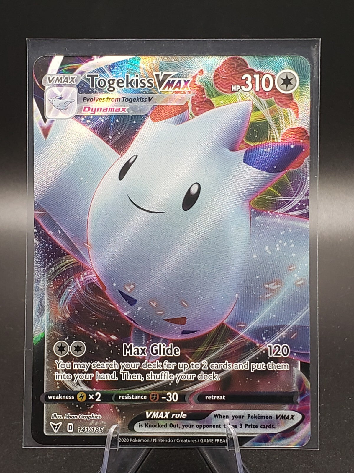 Pokémon TCG Togekiss VMAX Vivid Voltage 141/185 Holo Ultra Rare