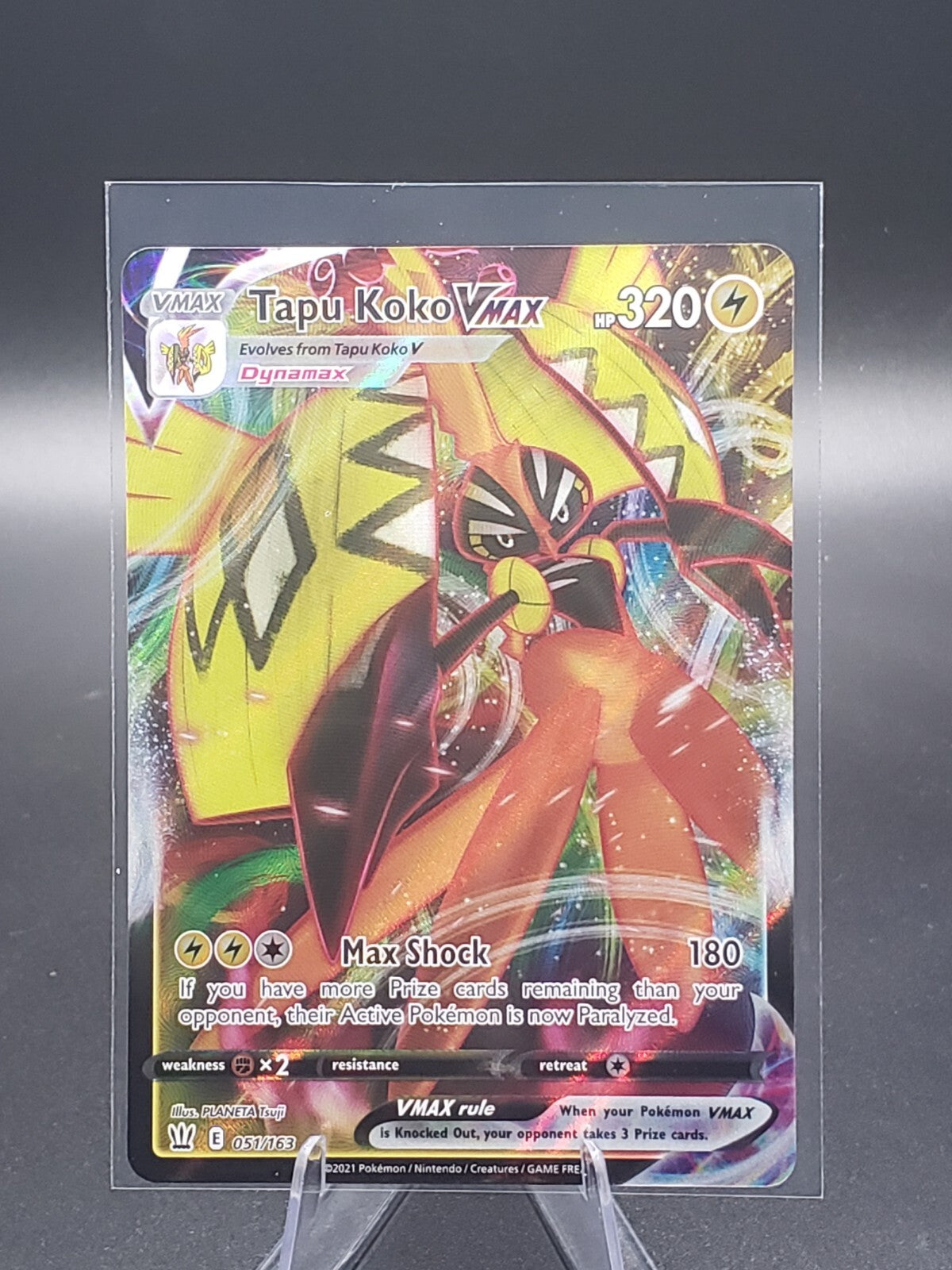 Tapu Koko VMAX 051/163 Swsh05: Battle Styles Holo