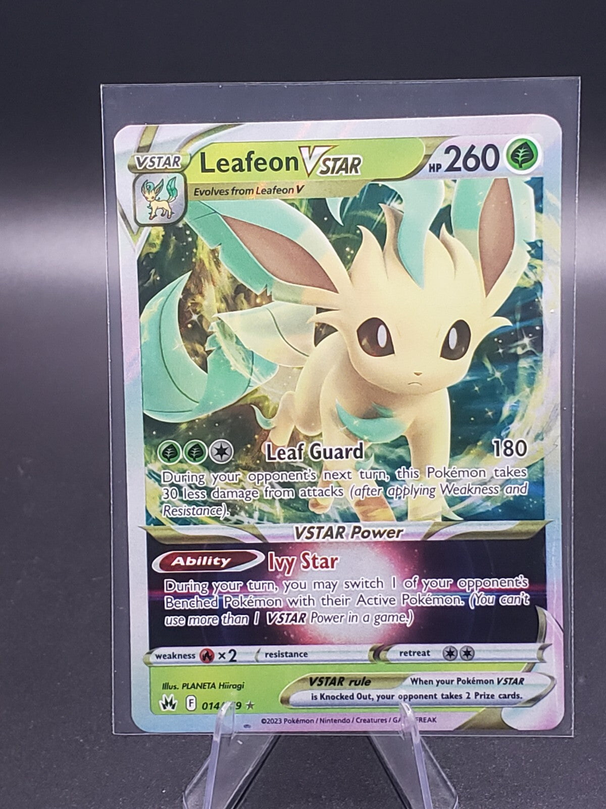 Leafeon VSTAR 014/159 Crown Zenith Holo