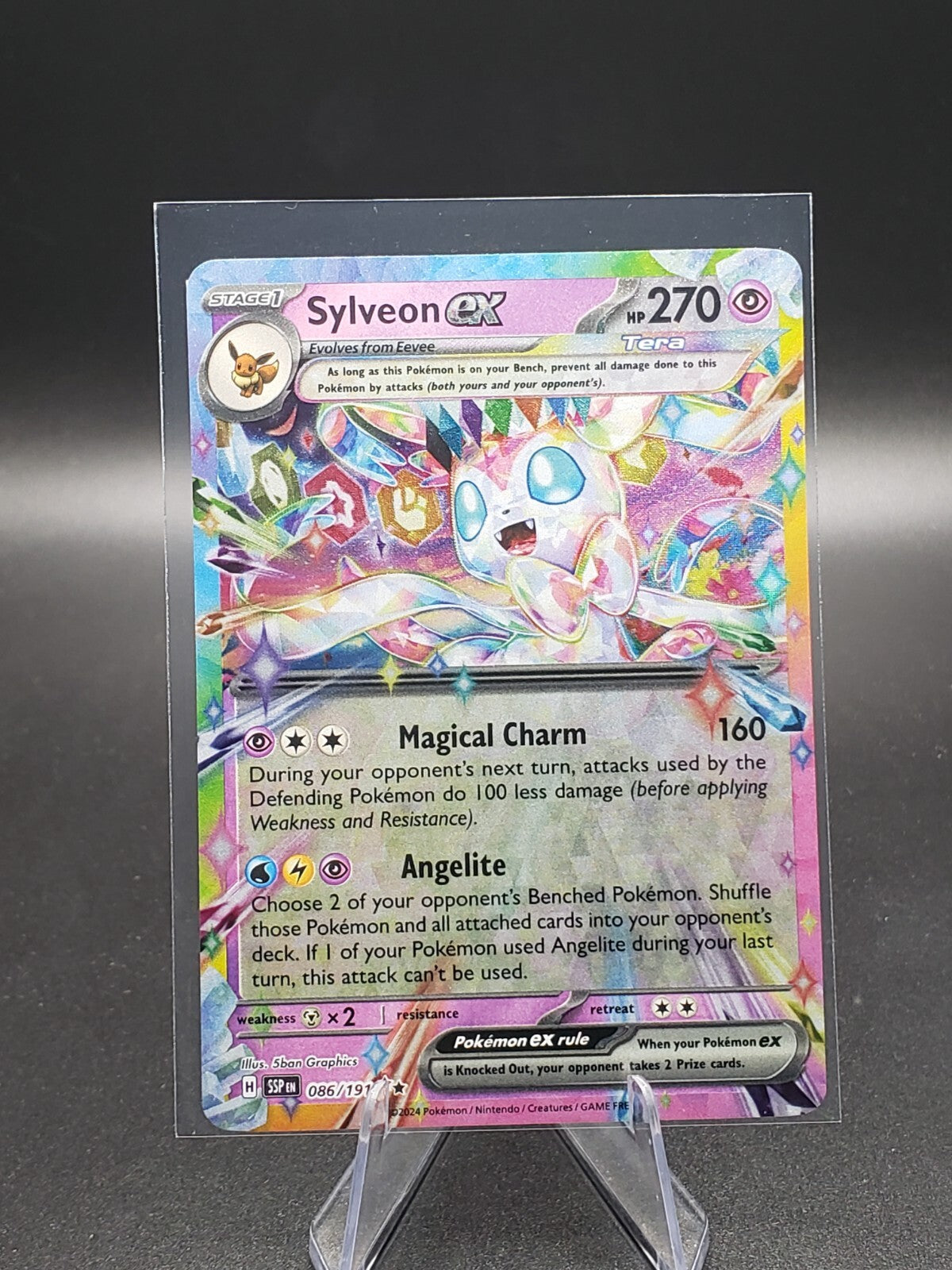 Sylveon ex 086/191 Sv08: Surging Sparks Holo