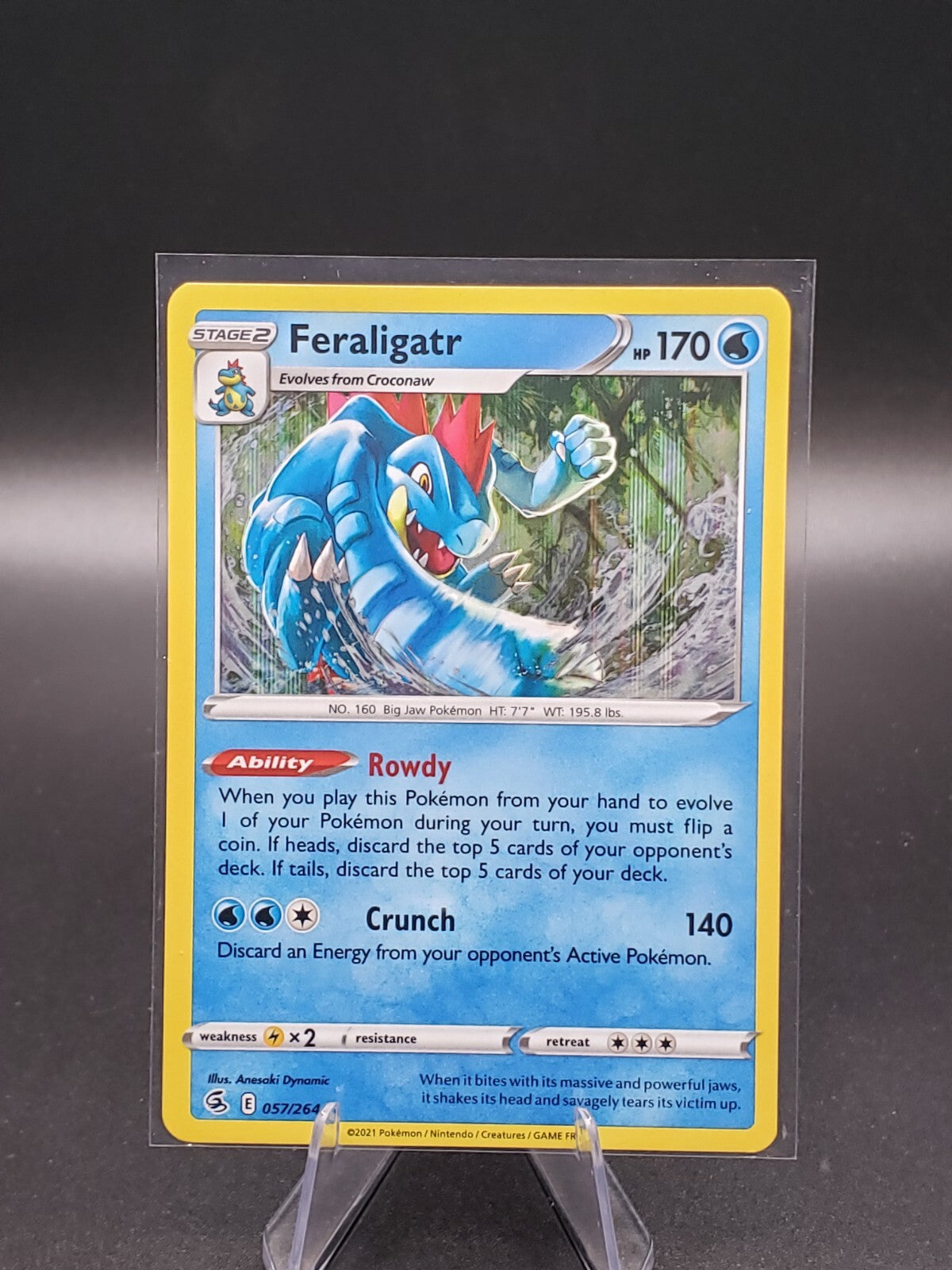 Feraligatr 057/264 Swsh08: Fusion Strike Holo