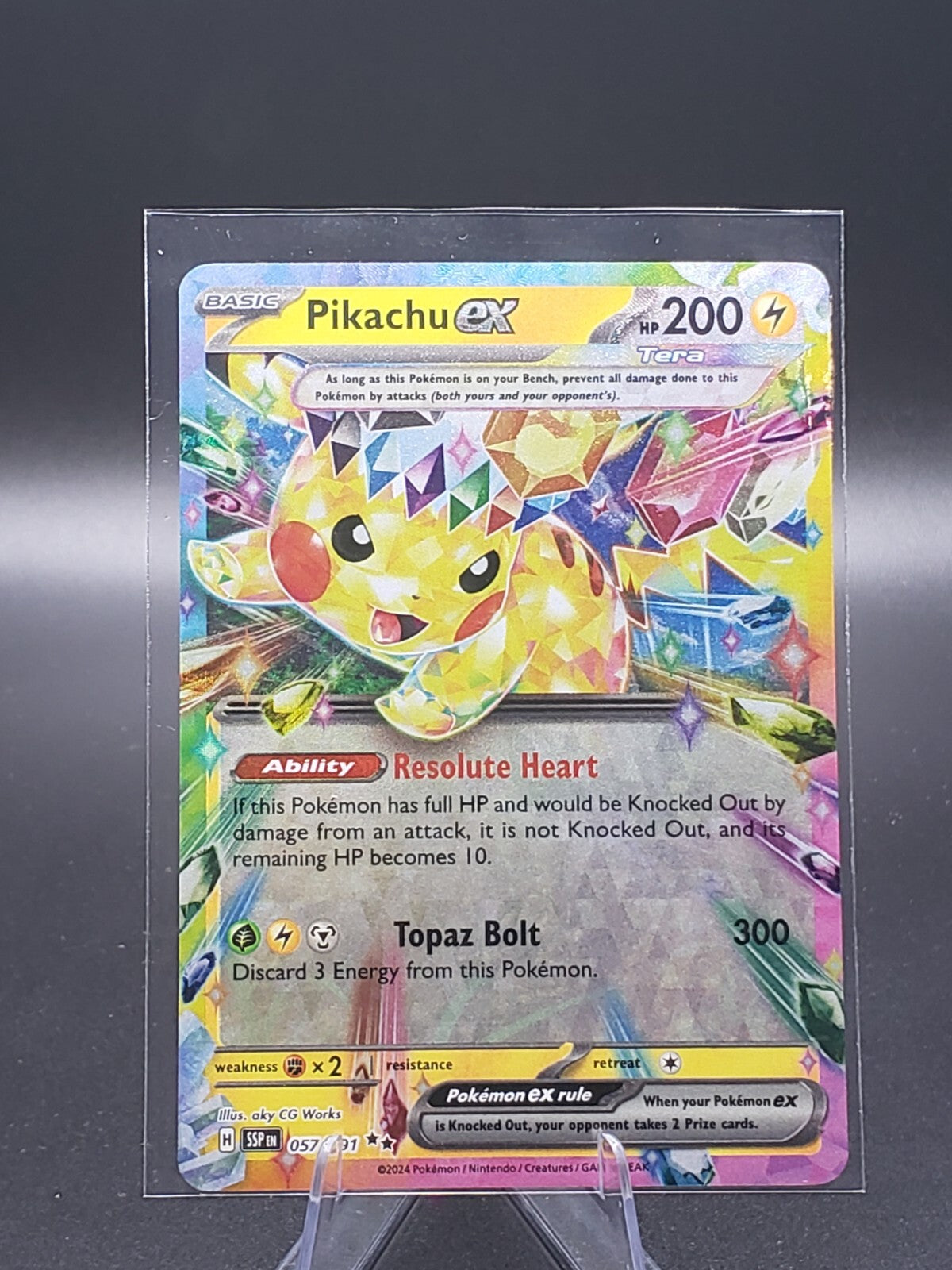 Pikachu ex 057/191 Sv08: Surging Sparks Holo