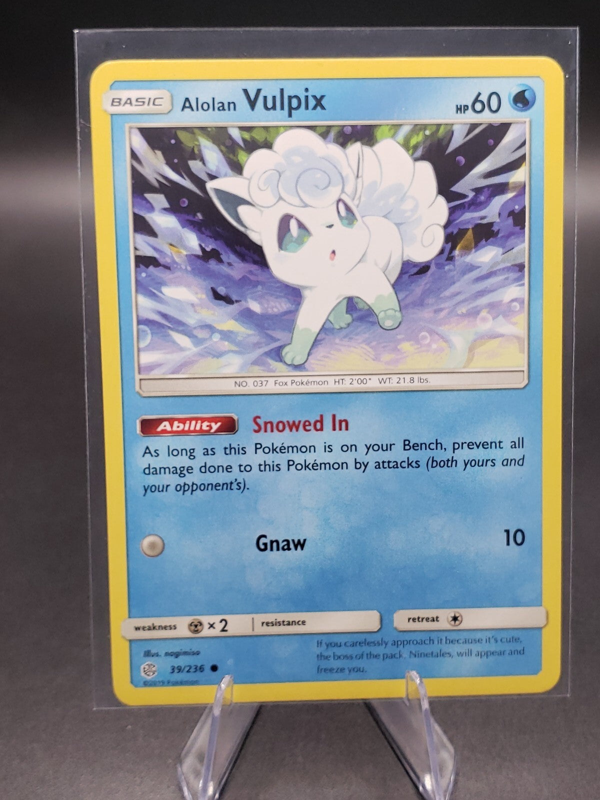 Alolan Vulpix 39/236 Sm-Cosmic Eclipse Regular