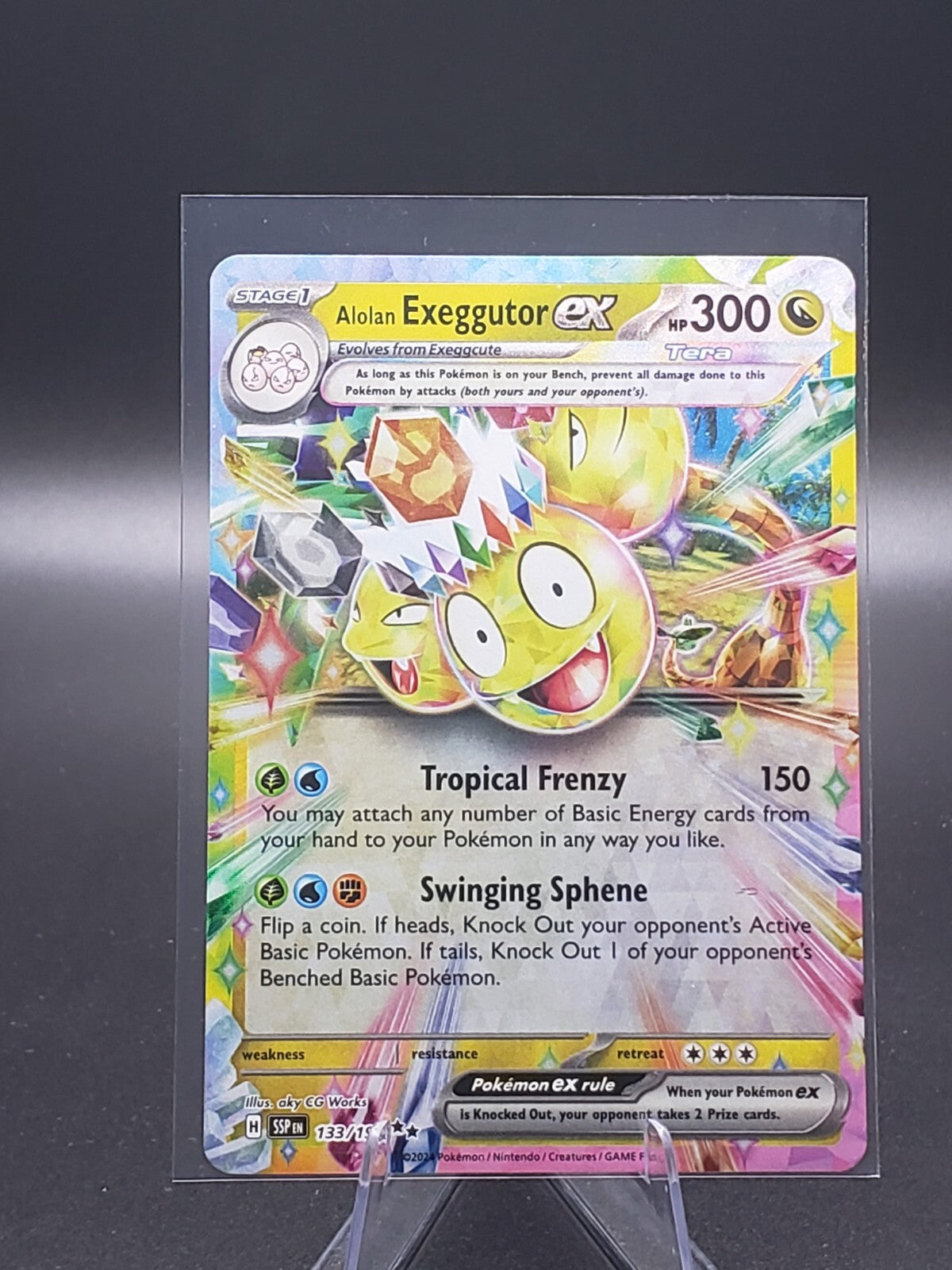 Alolan Exeggutor ex 133/191 Sv08: Surging Sparks Holo