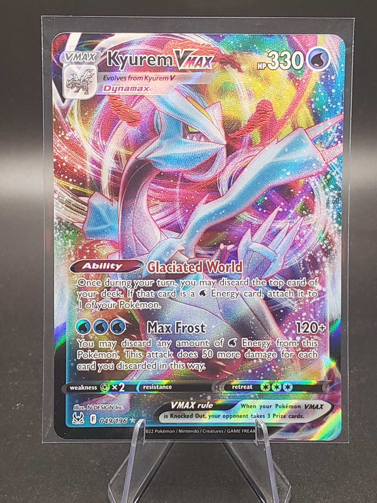 Pokémon TCG Kyurem VMAX Sword & Shield - Lost Origin 049/196 Holo Ultra Rare