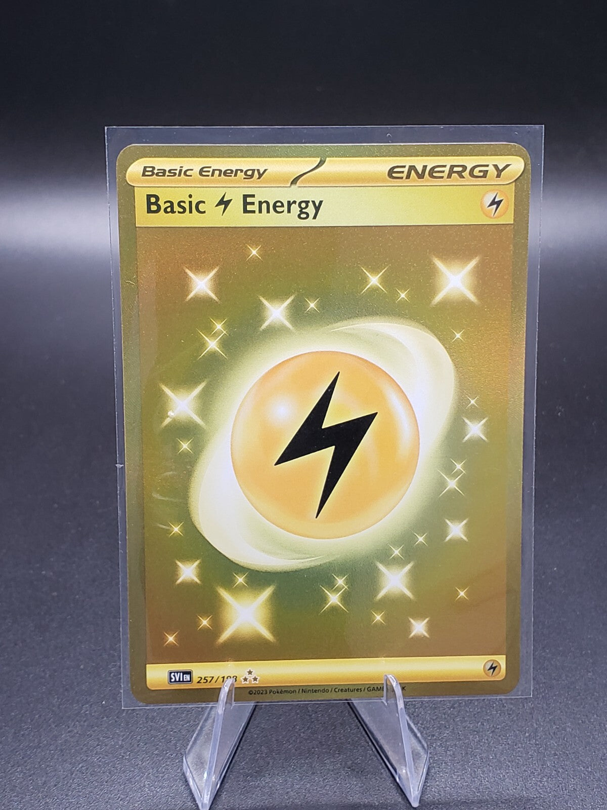 Basic Lightning Energy 257/198 Sv01: Scarlet & Violet Base Set Holo