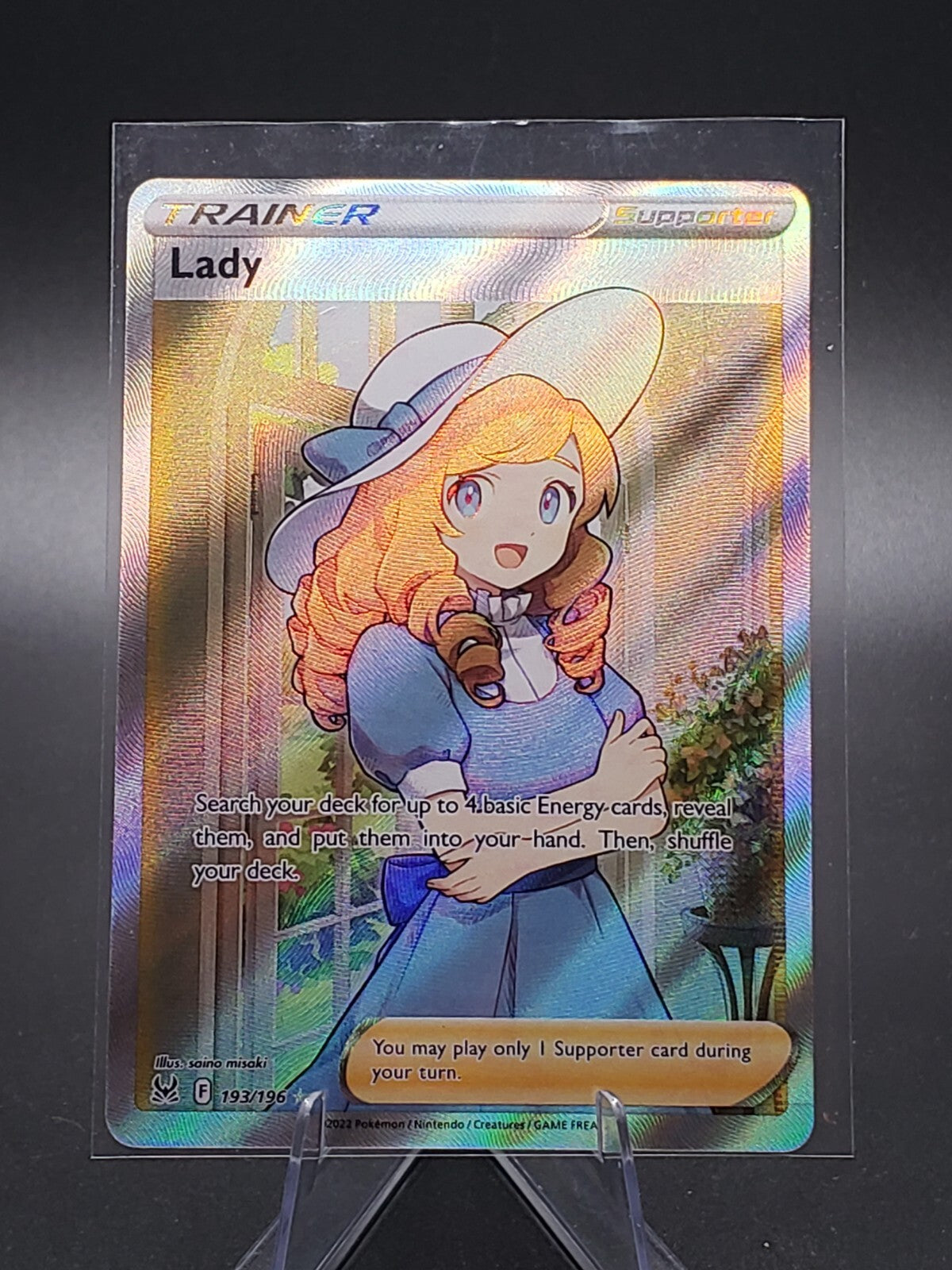 Pokémon TCG Lady Sword & Shield - Lost Origin 193/196 Holo Ultra Rare