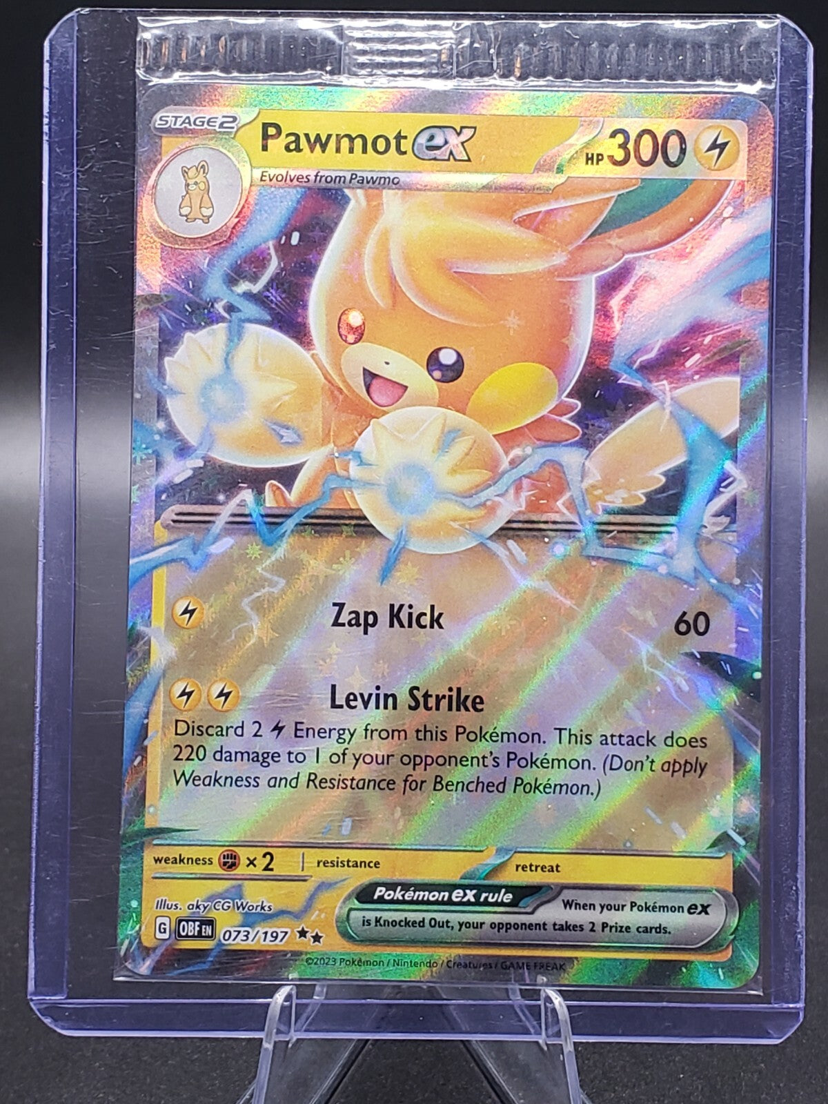 Pawmot ex 073/197 Sv03: Obsidian Flames Holo SEALED