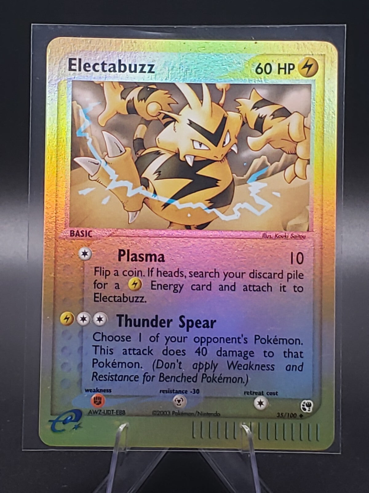 Electabuzz 35/100 Sandstorm Reverse Holo