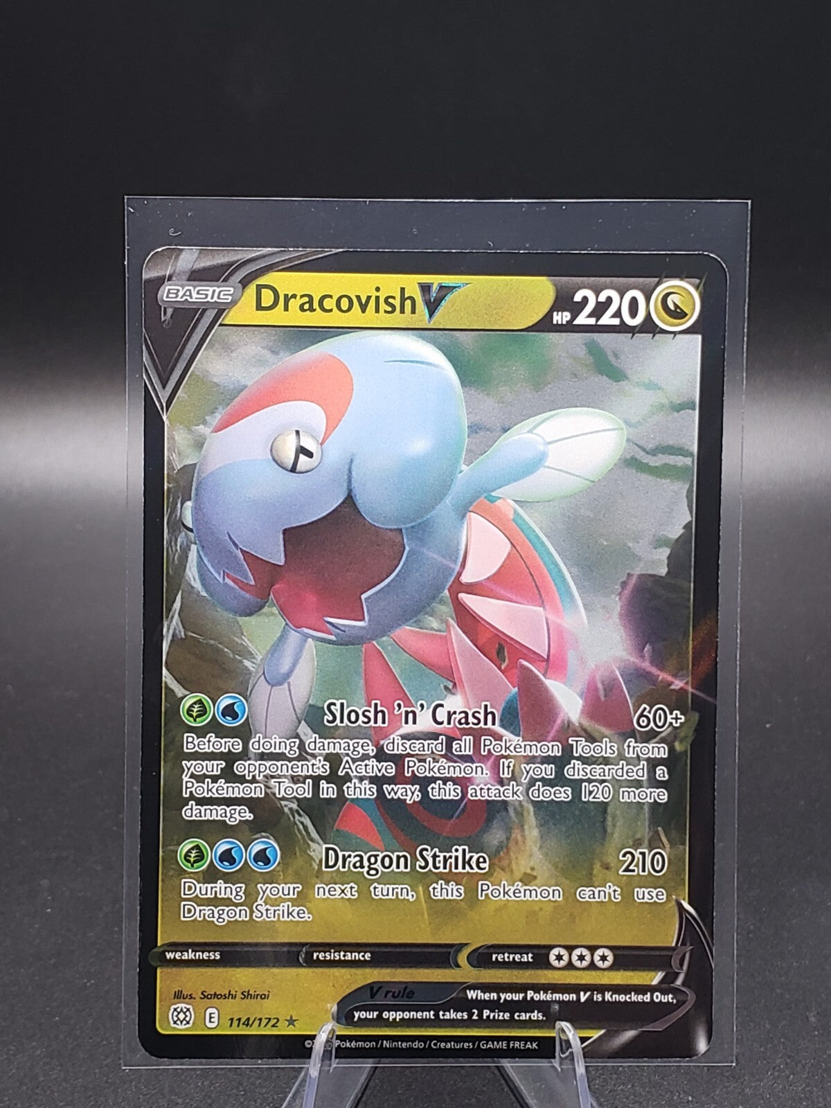 Dracovish V 114/172 Swsh09: Brilliant Stars Holo