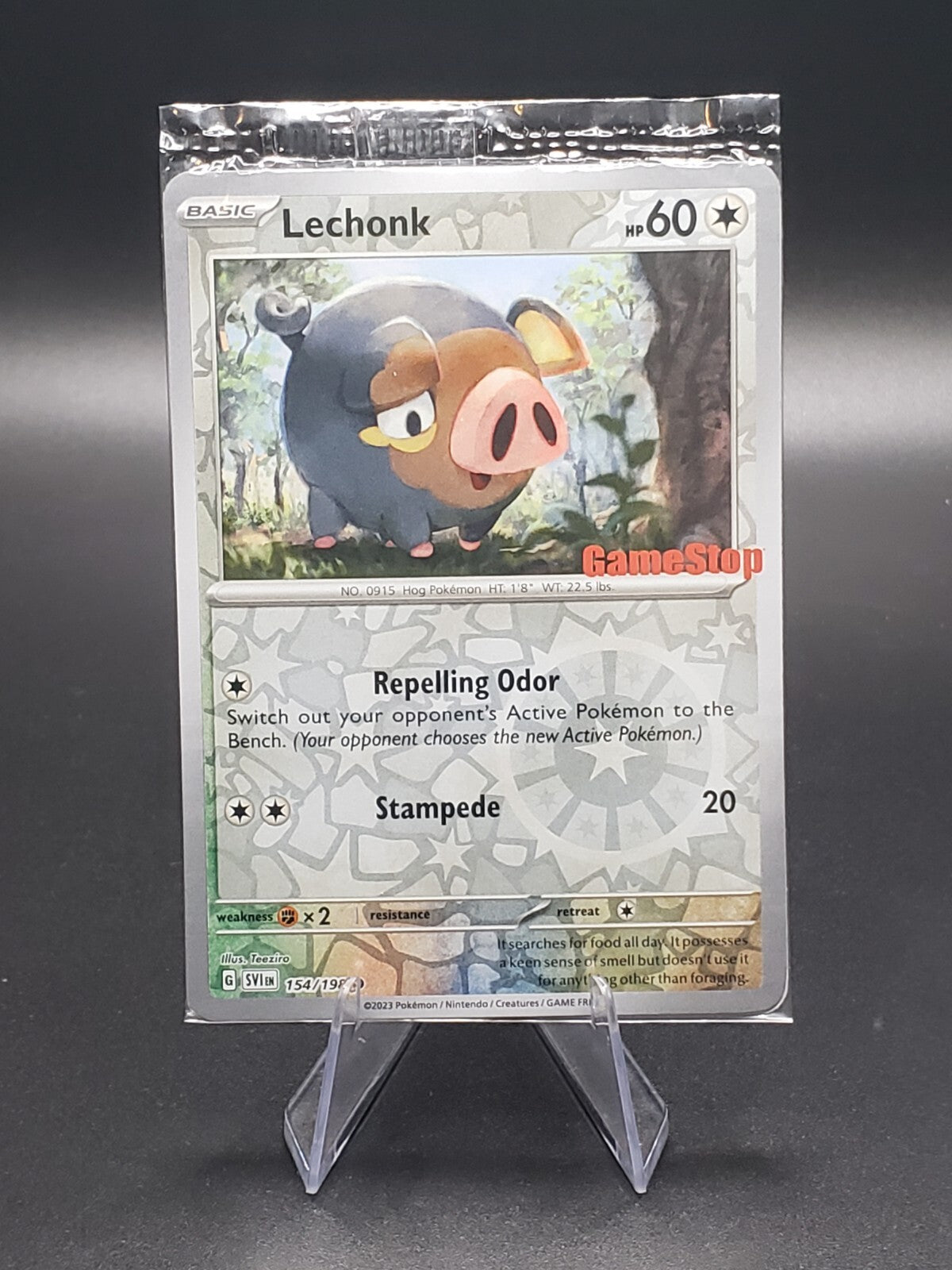 Lechonk 154/198 Gamestop Stamped Promo Scarlet & Violet Pokémon