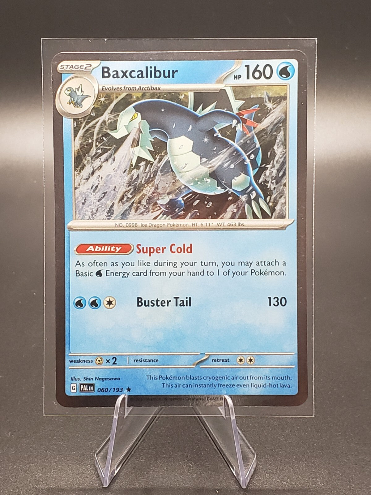 Baxcalibur 060/193 Pokemon SV02: Paldea Evolved Rare Holo NM