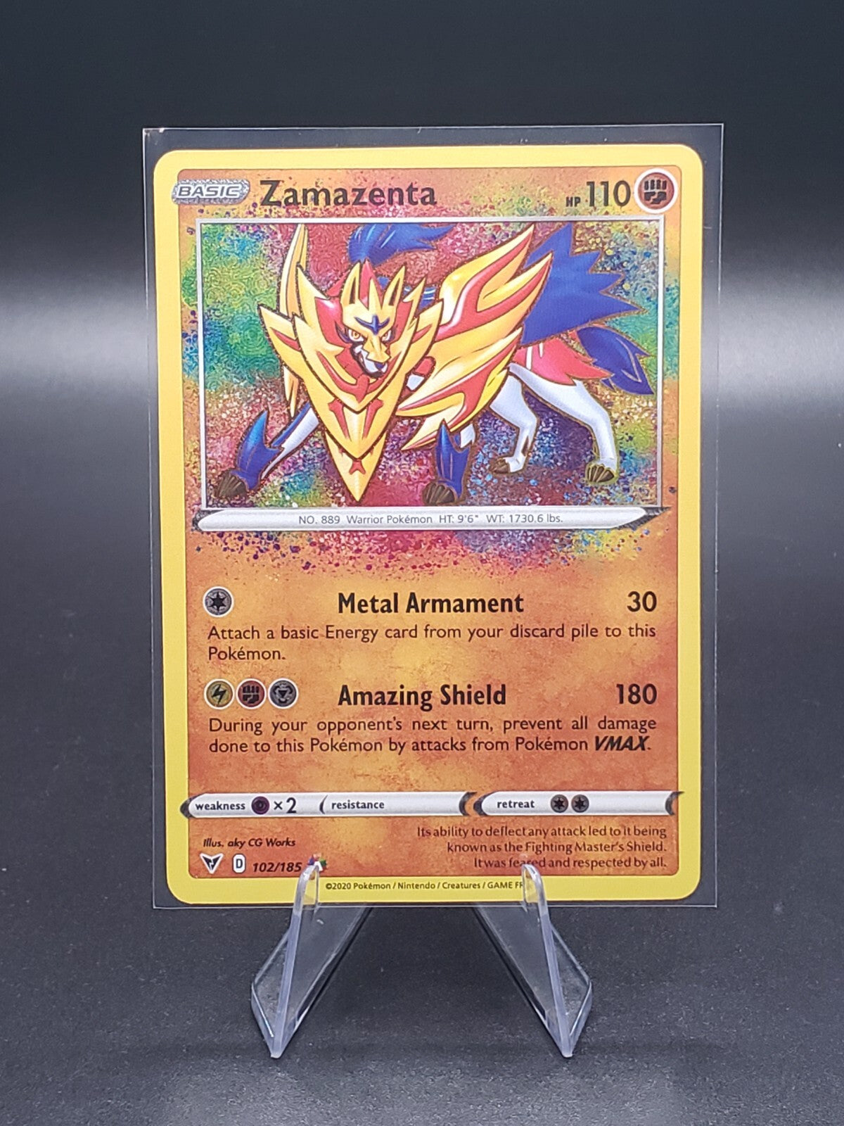 Zamazenta 102/185 Swsh04: Vivid Voltage Holo