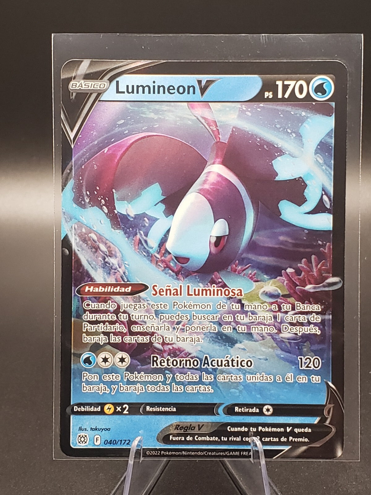 Pokémon TCG Lumineon V Brilliant Stars 040/172 Holo Ultra Rare