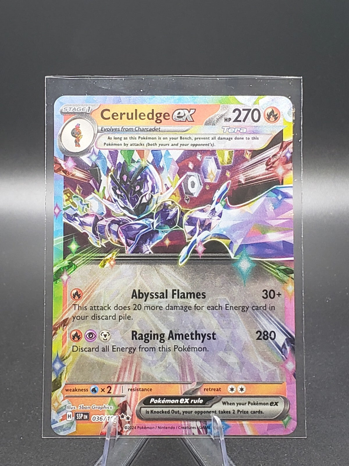 Ceruledge ex 036/191 Sv08: Surging Sparks Holo