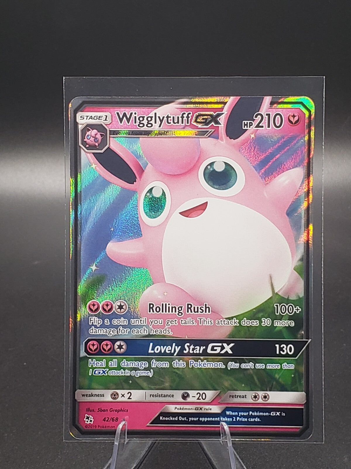 Wigglytuff GX 42/68 Hidden Fates Holo