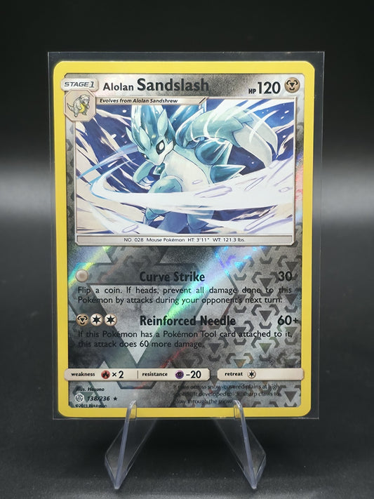 Alolan Sandslash 138/236 REVERSE HOLO Pokémon Card