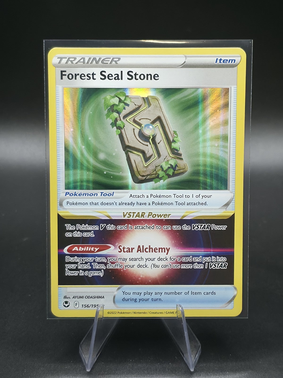 Forest Seal Stone 156/195 Swsh12: Sword & Shield - Silver Tempest Holo