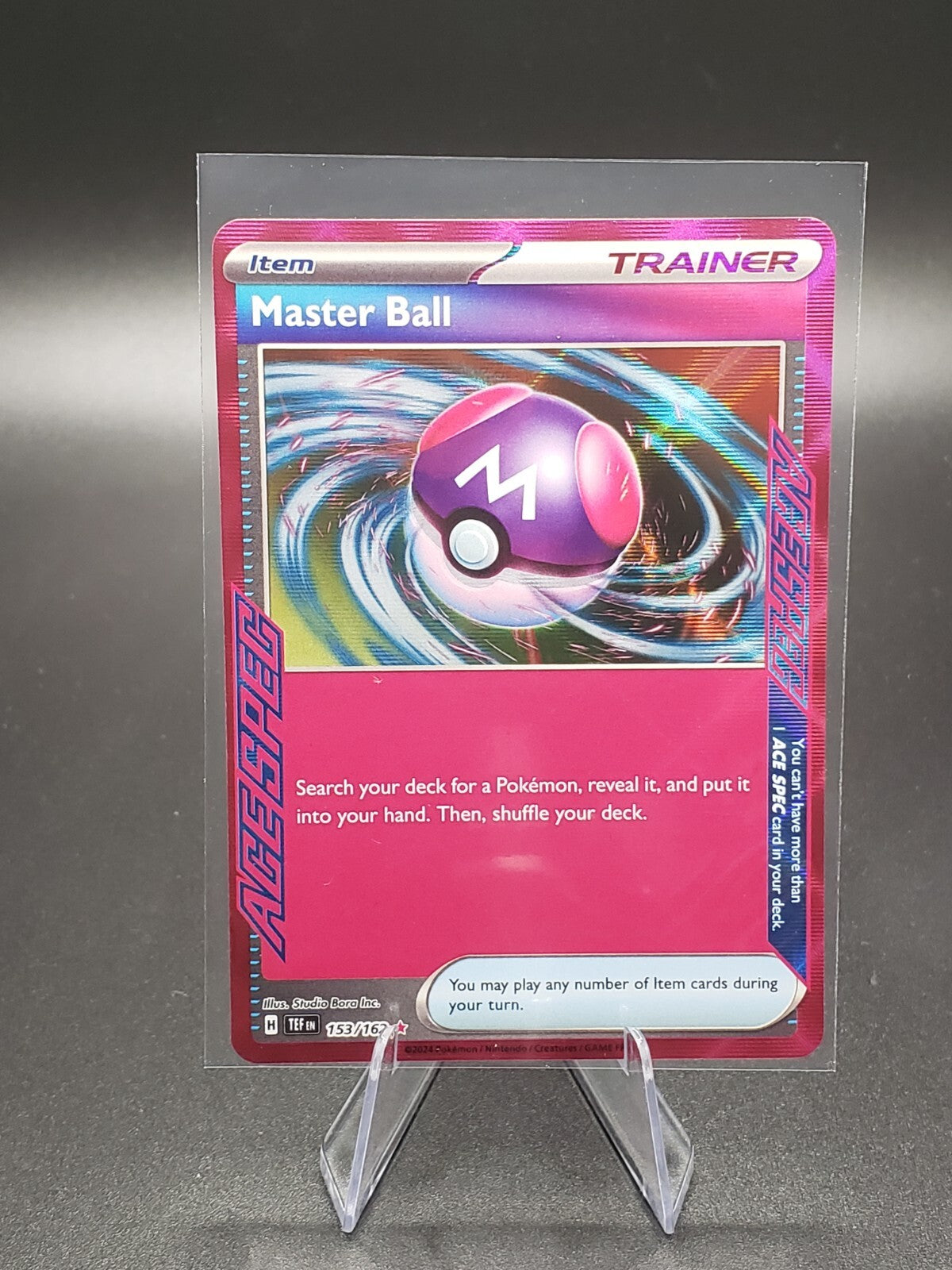 Master Ball 153/162 - Pokemon TCG S&V Temporal Forces - NM ACE SPEC RARE