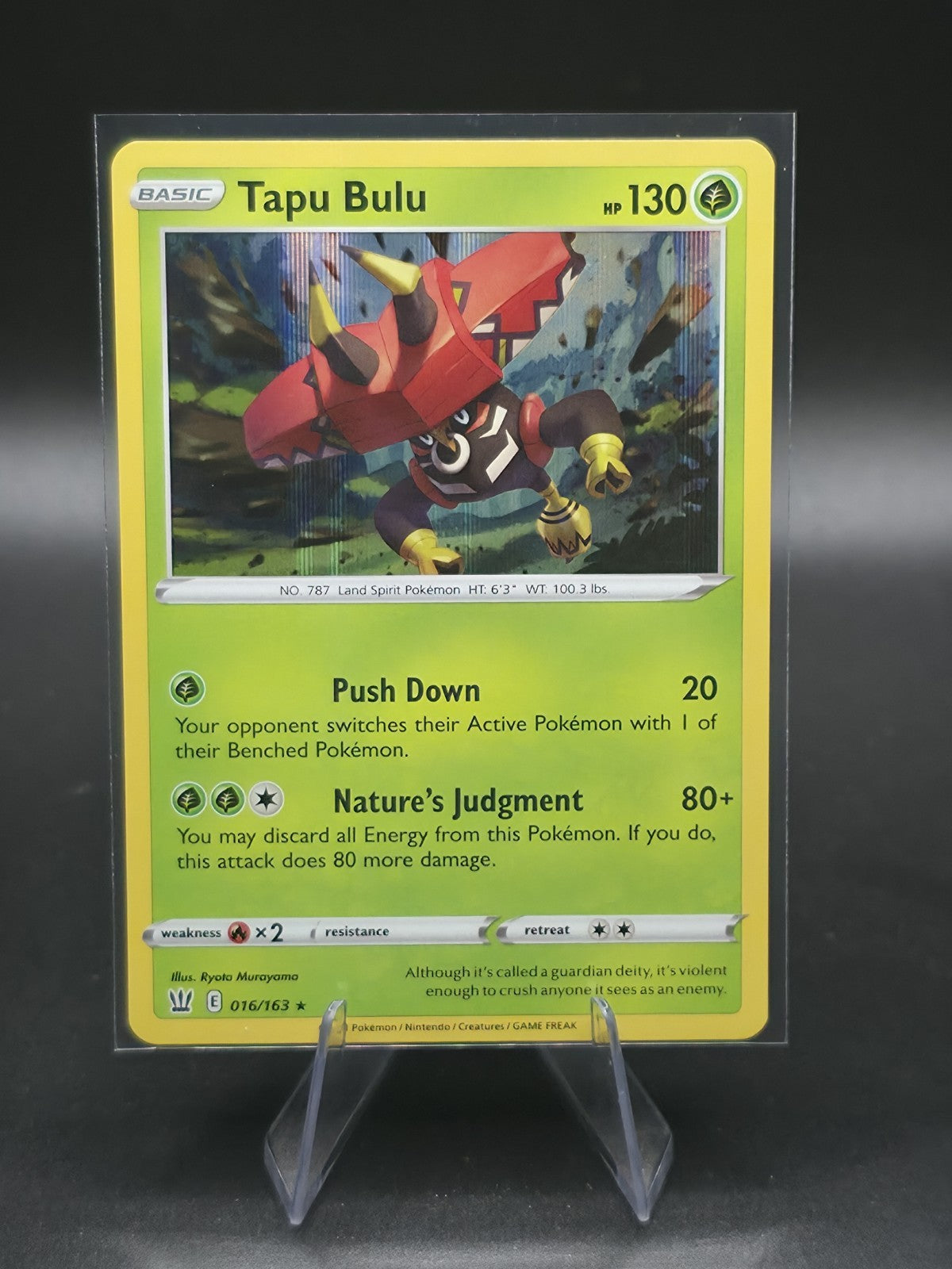 Tapu Bulu 016/163 Swsh05: Battle Styles Holo