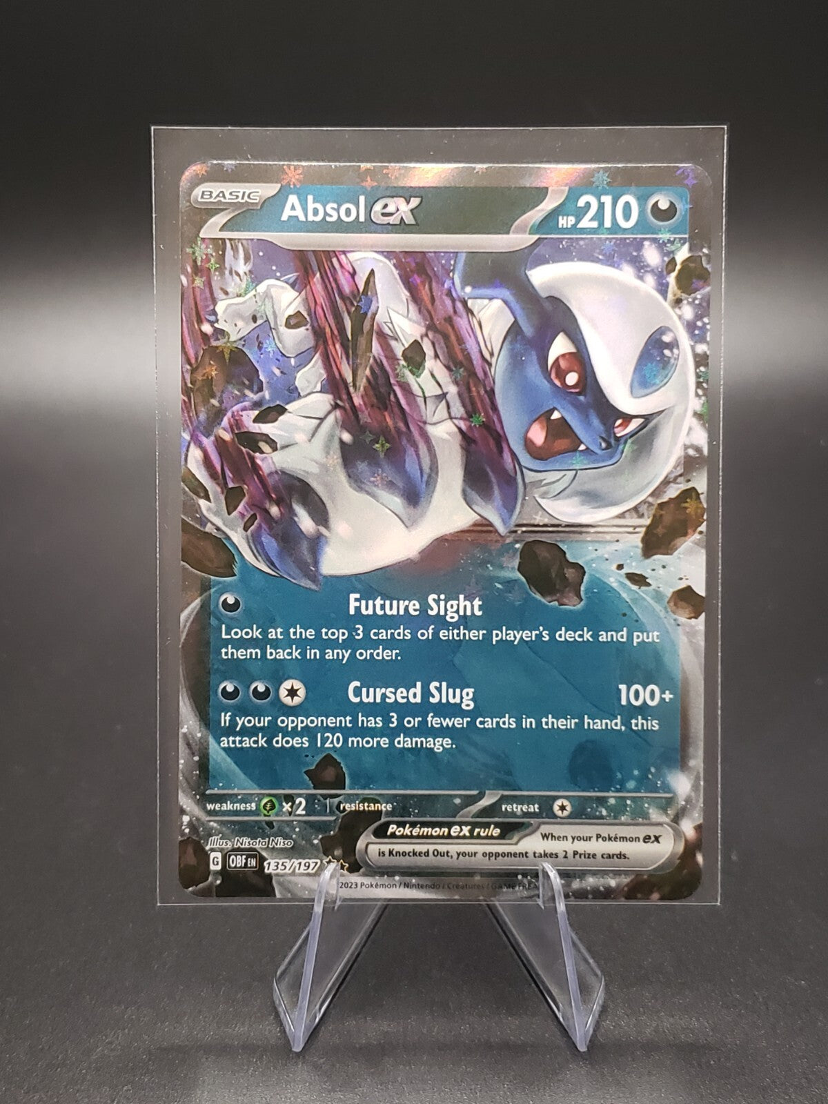 Pokemon Obsidian Flames Absol EX 135/197 Ultra Rare