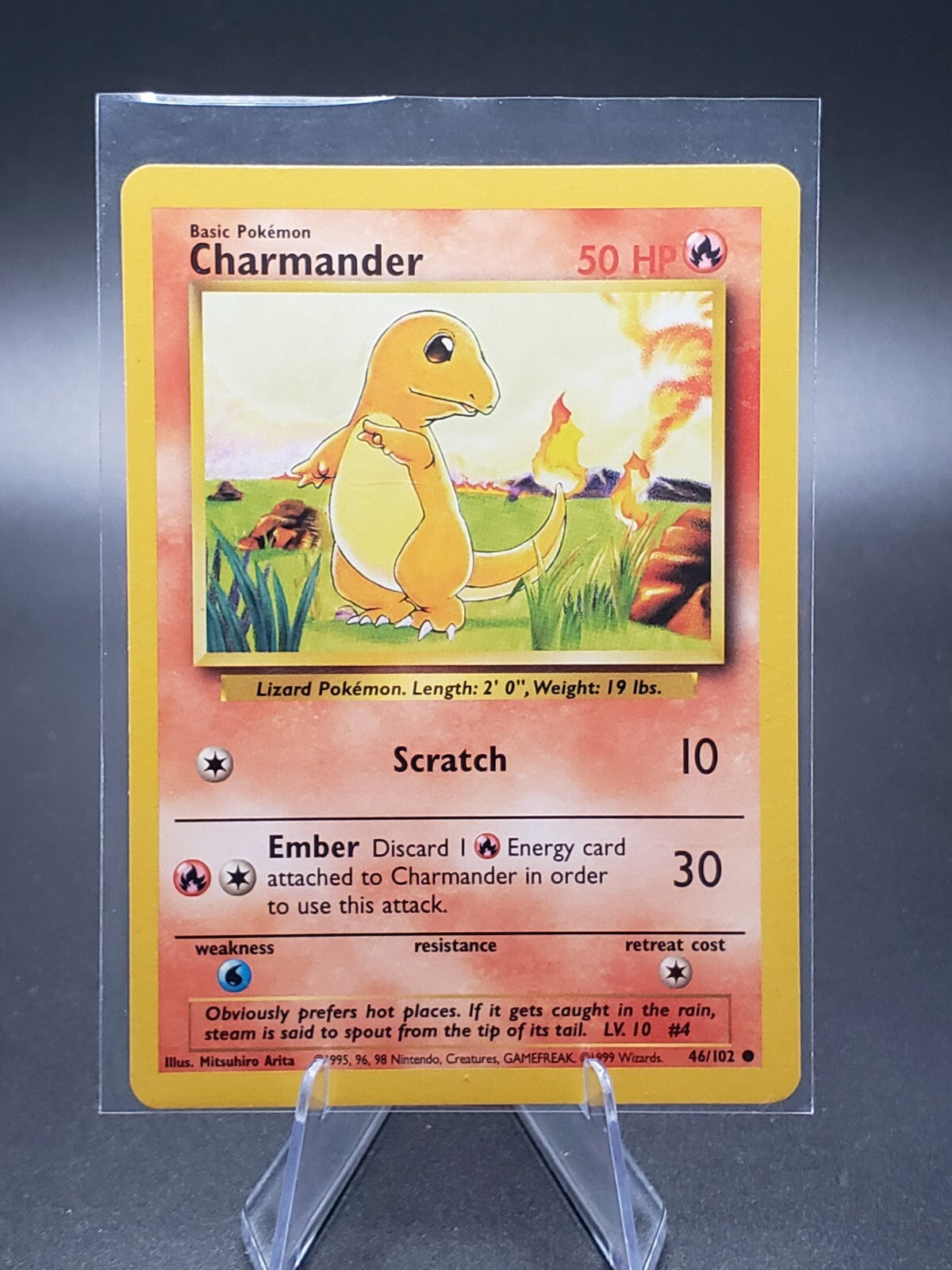 Pokémon TCG Charmander Base Set 46/102 Regular Unlimited Common
