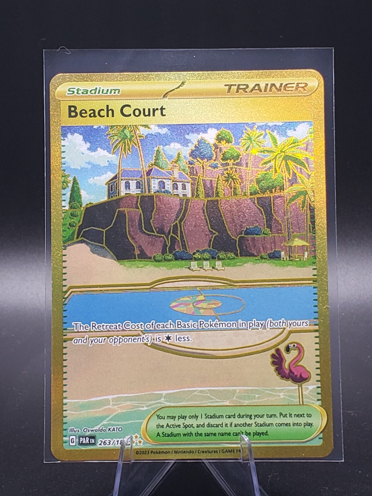 Pokémon TCG Beach Court Paradox Rift 263/182 Holo Hyper Rare
