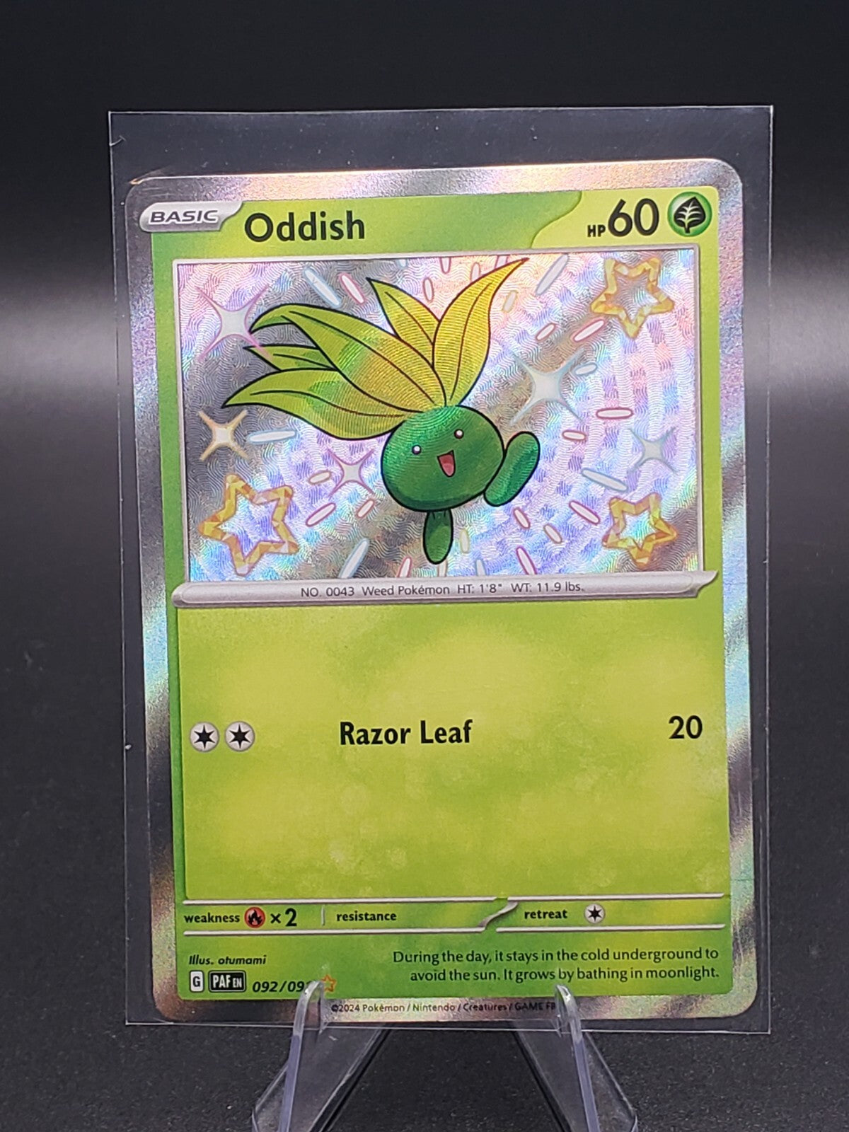 Oddish 092/091 Sv: Paldean Fates Holo