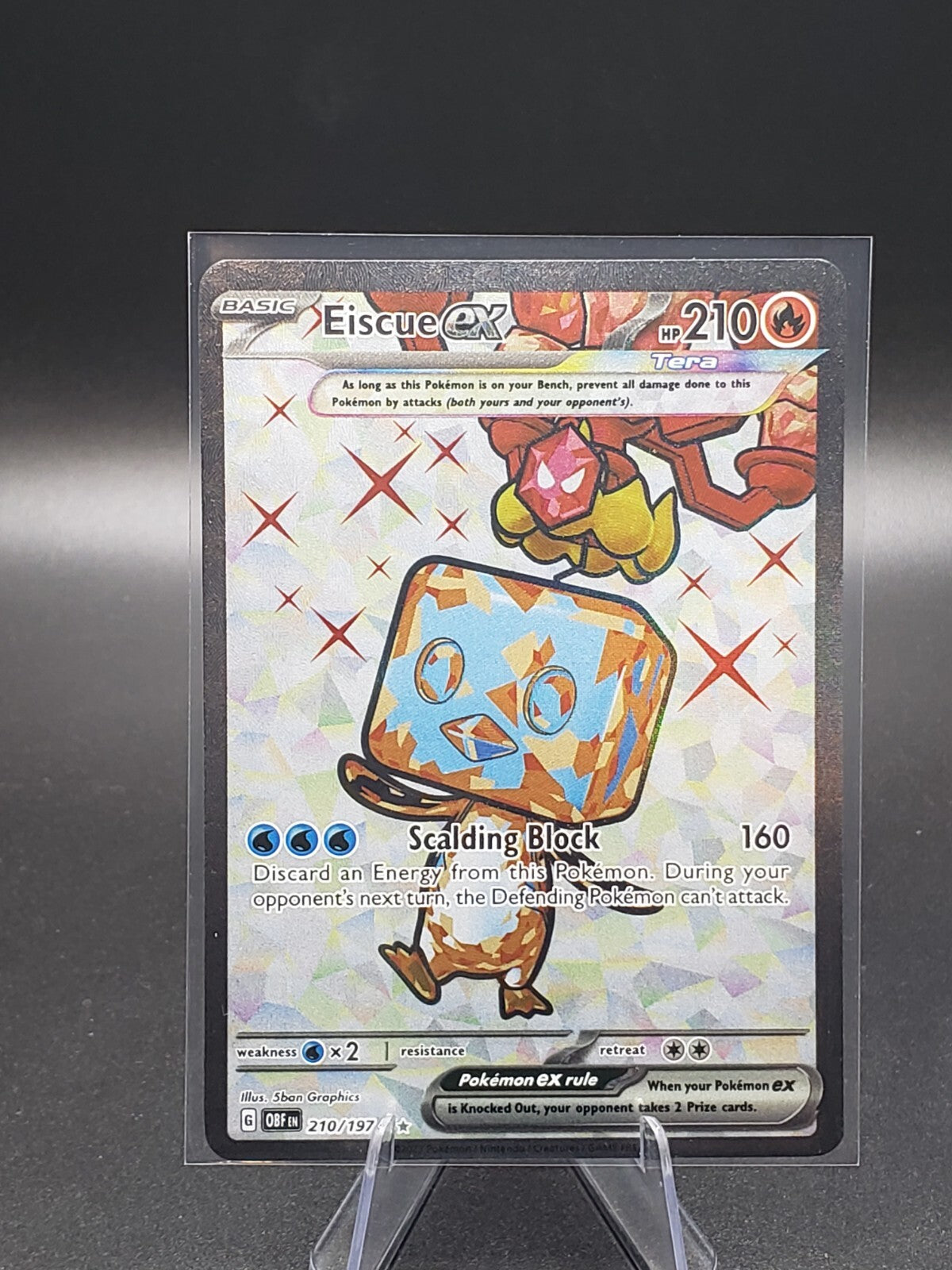 Eiscue ex - 210 210/197 Sv03: Obsidian Flames Holo