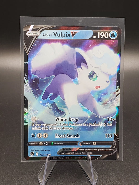 Alolan Vulpix V 033/195 Swsh12: Sword & Shield - Silver Tempest Holo