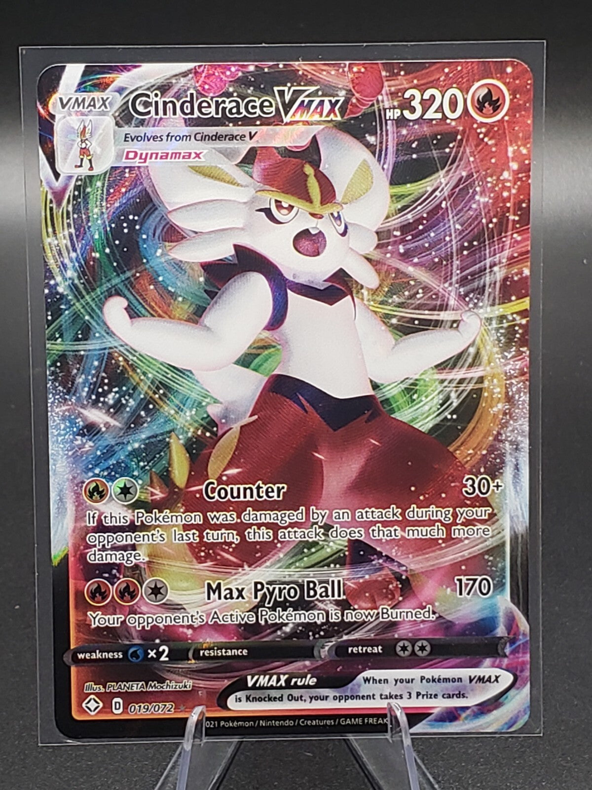 Cinderace VMAX 019/072 Shining Fates Holo