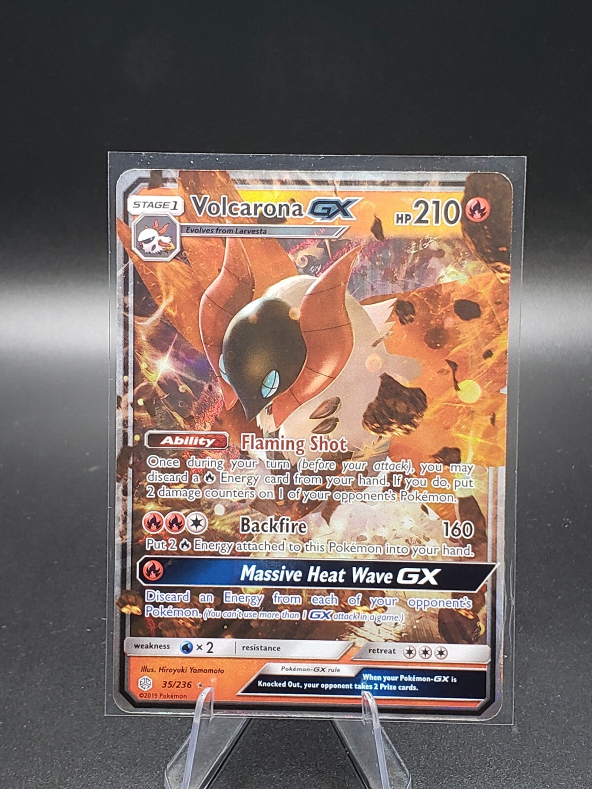 Volcarona GX 35/236 Sm-Cosmic Eclipse Holo