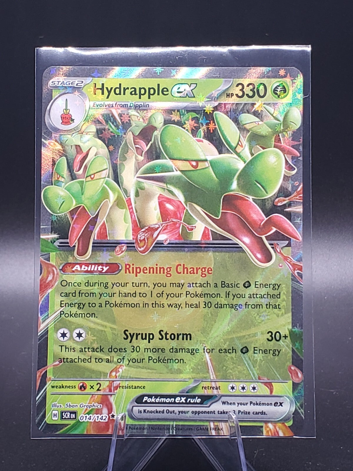 HYDRAPPLE ex 14/142 STELLAR CROWN POKEMON- DOUBLE RARE - HOLO