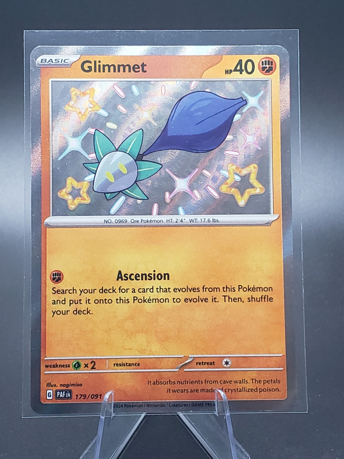 Pokémon TCG Glimmet Scarlet & Violet: Paldean Fates 179/091 Holo Shiny Rare