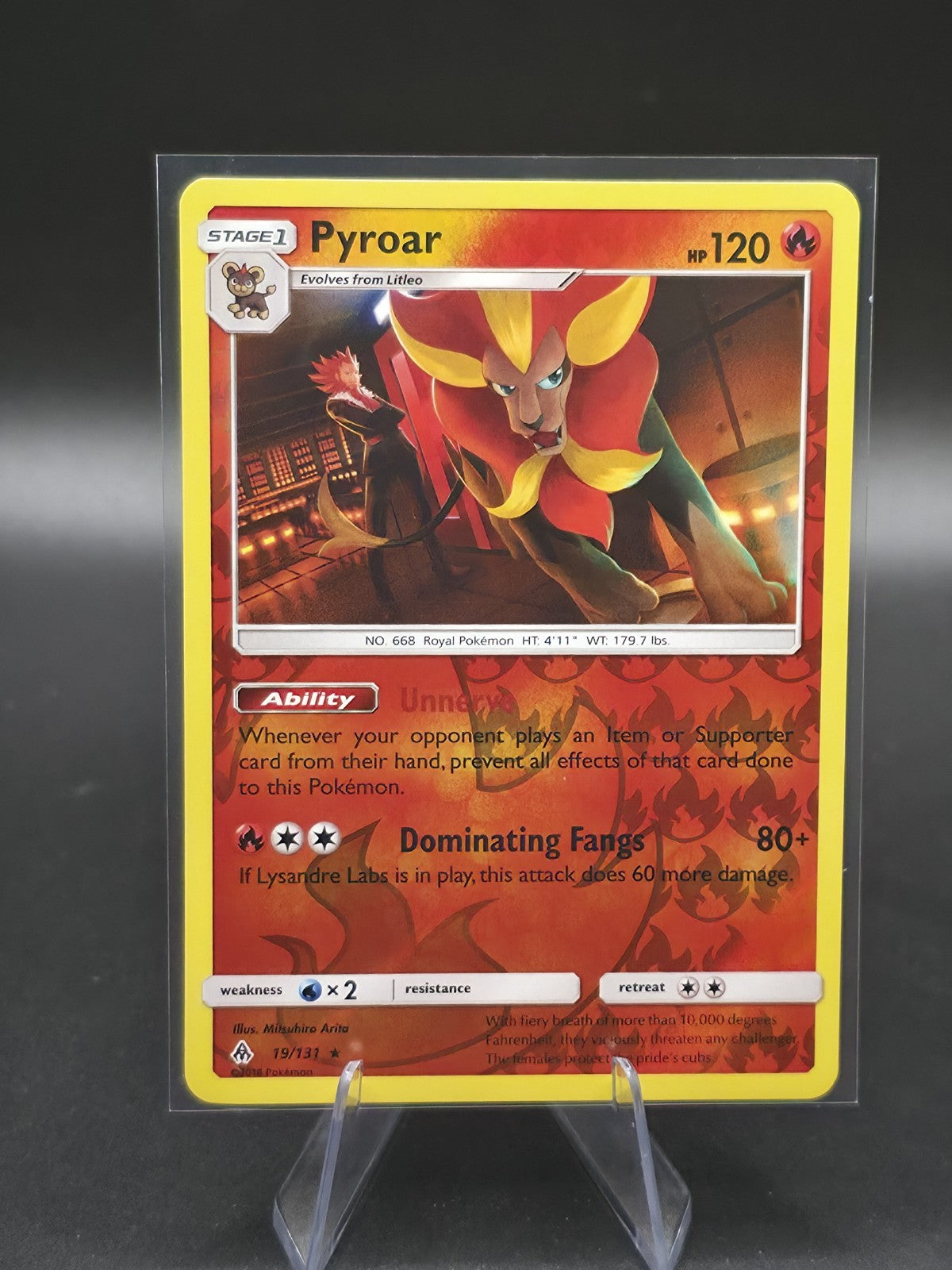 Pyroar 19/131 Sm-Forbidden Light Reverse Holo