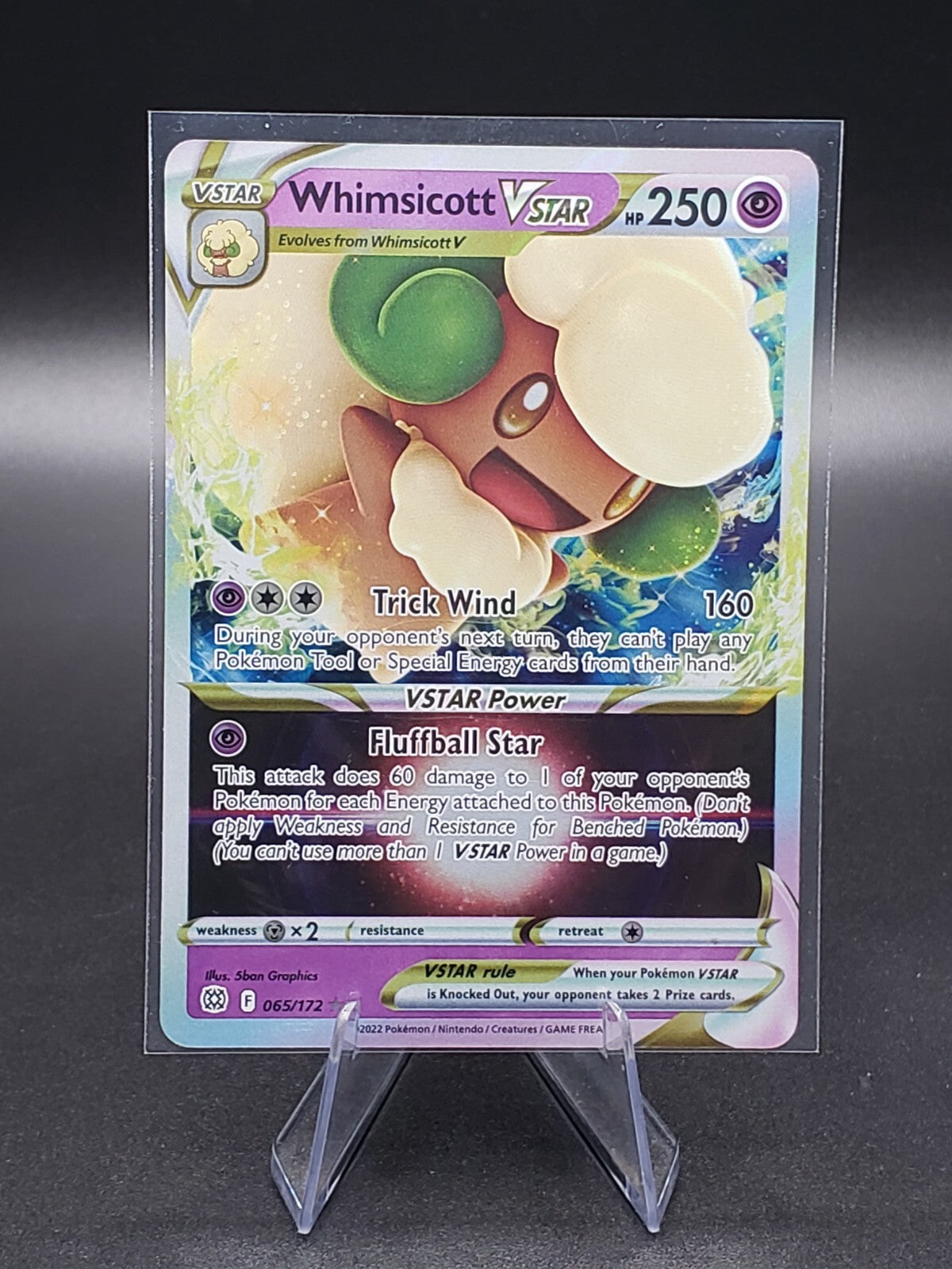 Whimsicott VSTAR 065/172 Swsh09: Brilliant Stars Holo